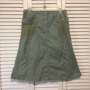 DNKY Green Mini Skirt Size 8